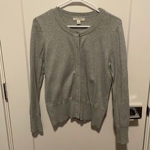 Banana Republic, M, Gray cardigan sweater.